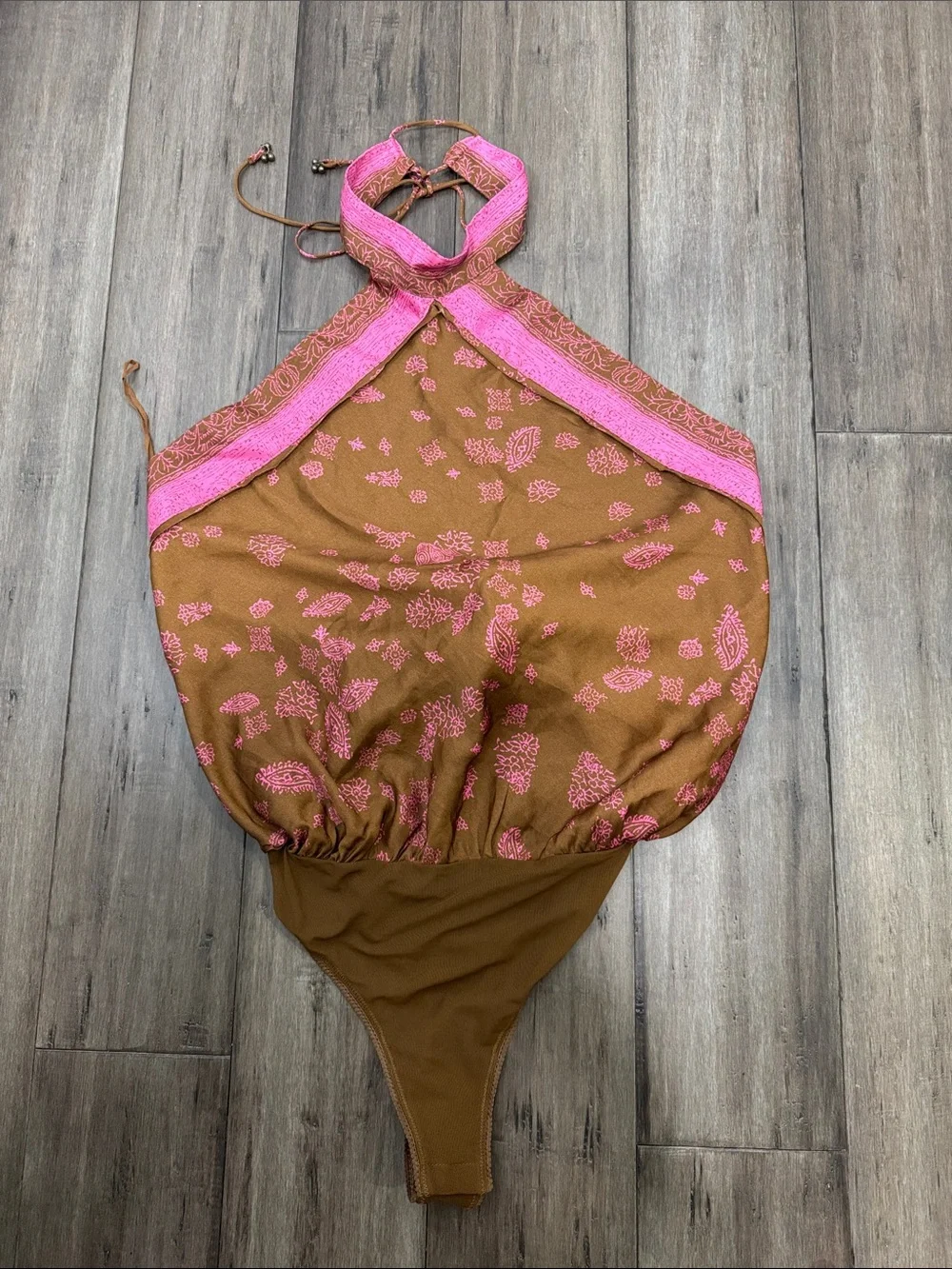 Free People 1 Thing Halter Bodysuit